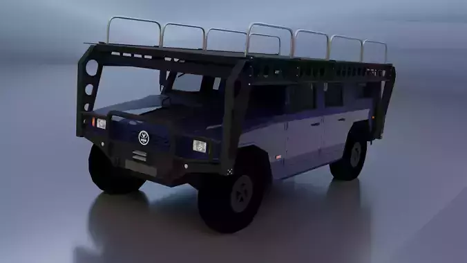 uro vamtac s3 with platform Low-poly 3D model