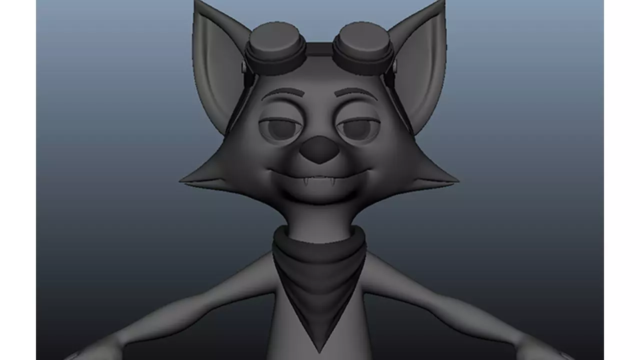 3D Stylized Fox Low-poly 3D model_0