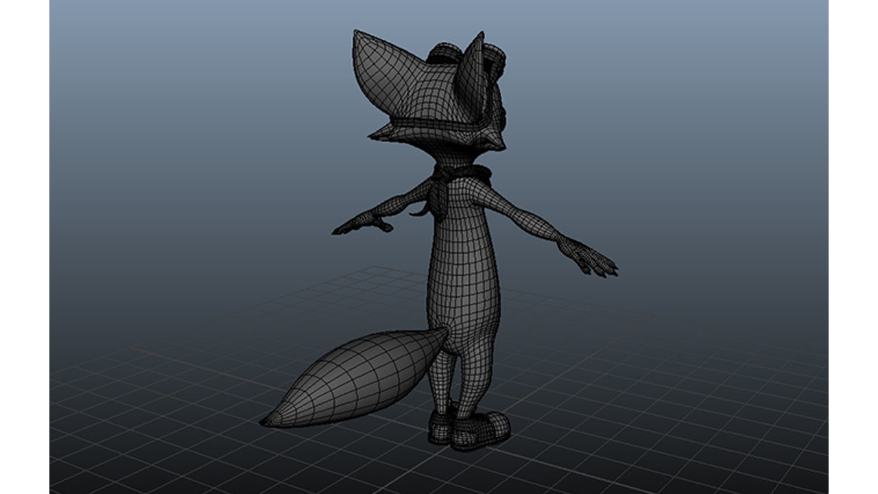 3D Stylized Fox Low-poly 3D model_4