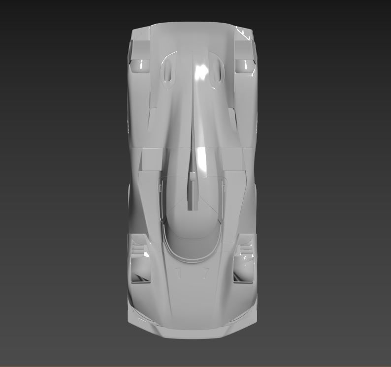 Peugeot 9X8 Le Mans Hypercar Monza WEC 2022 3D print model_2