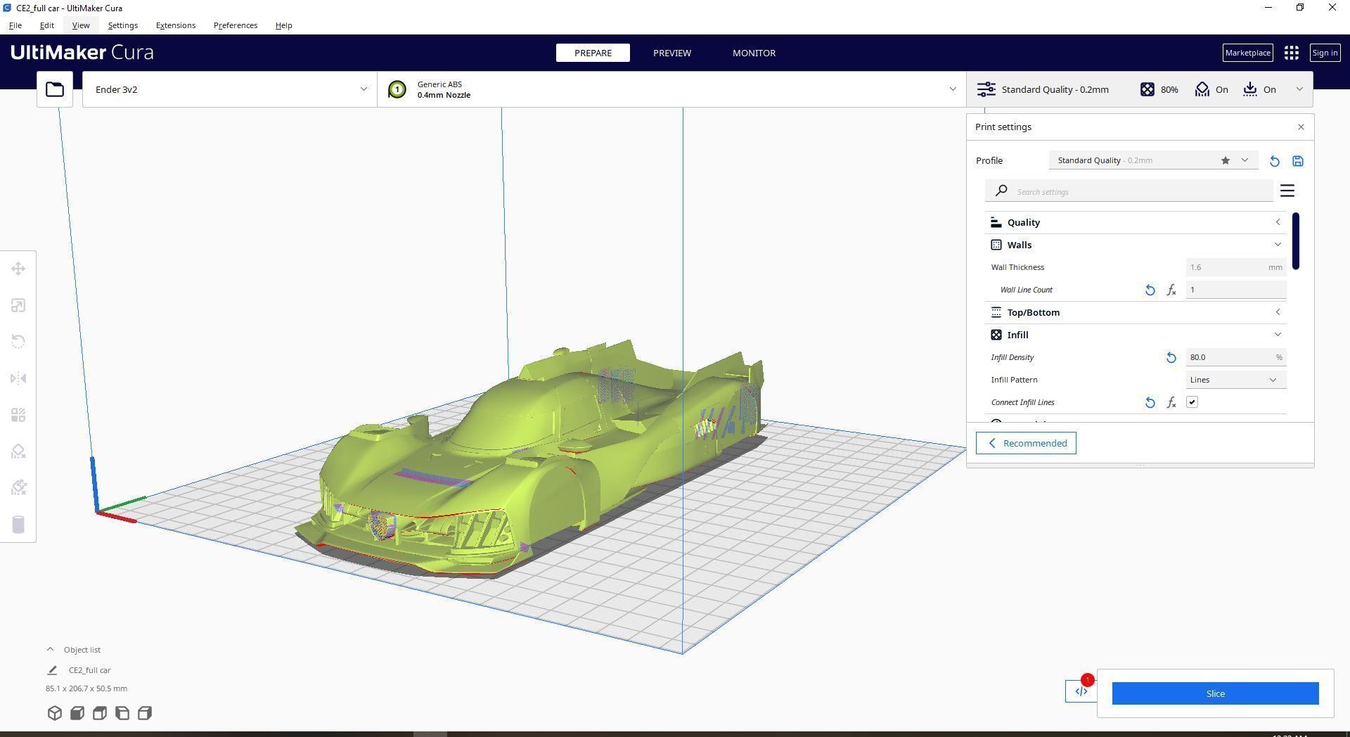 Peugeot 9X8 Le Mans Hypercar Monza WEC 2022 3D print model_1
