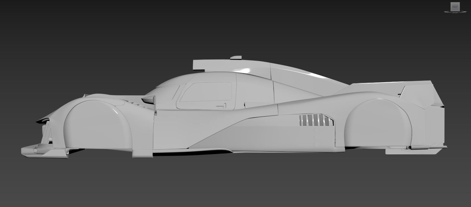 Peugeot 9X8 Le Mans Hypercar Monza WEC 2022 3D print model_4