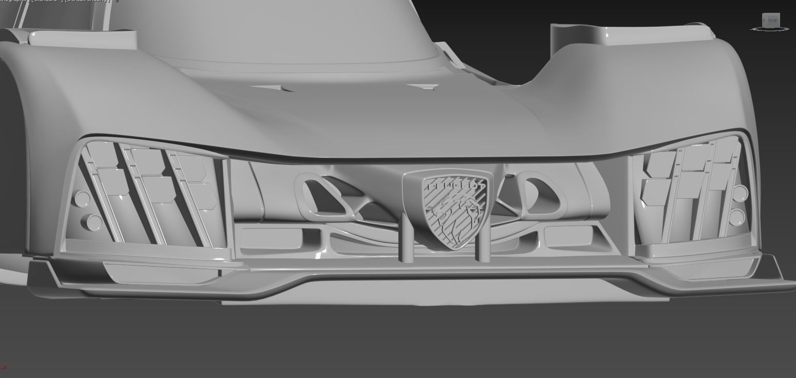 Peugeot 9X8 Le Mans Hypercar Monza WEC 2022 3D print model_6