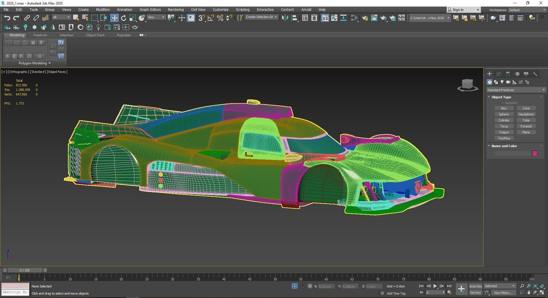 Peugeot 9X8 Le Mans Hypercar Monza WEC 2022 3D print model_3
