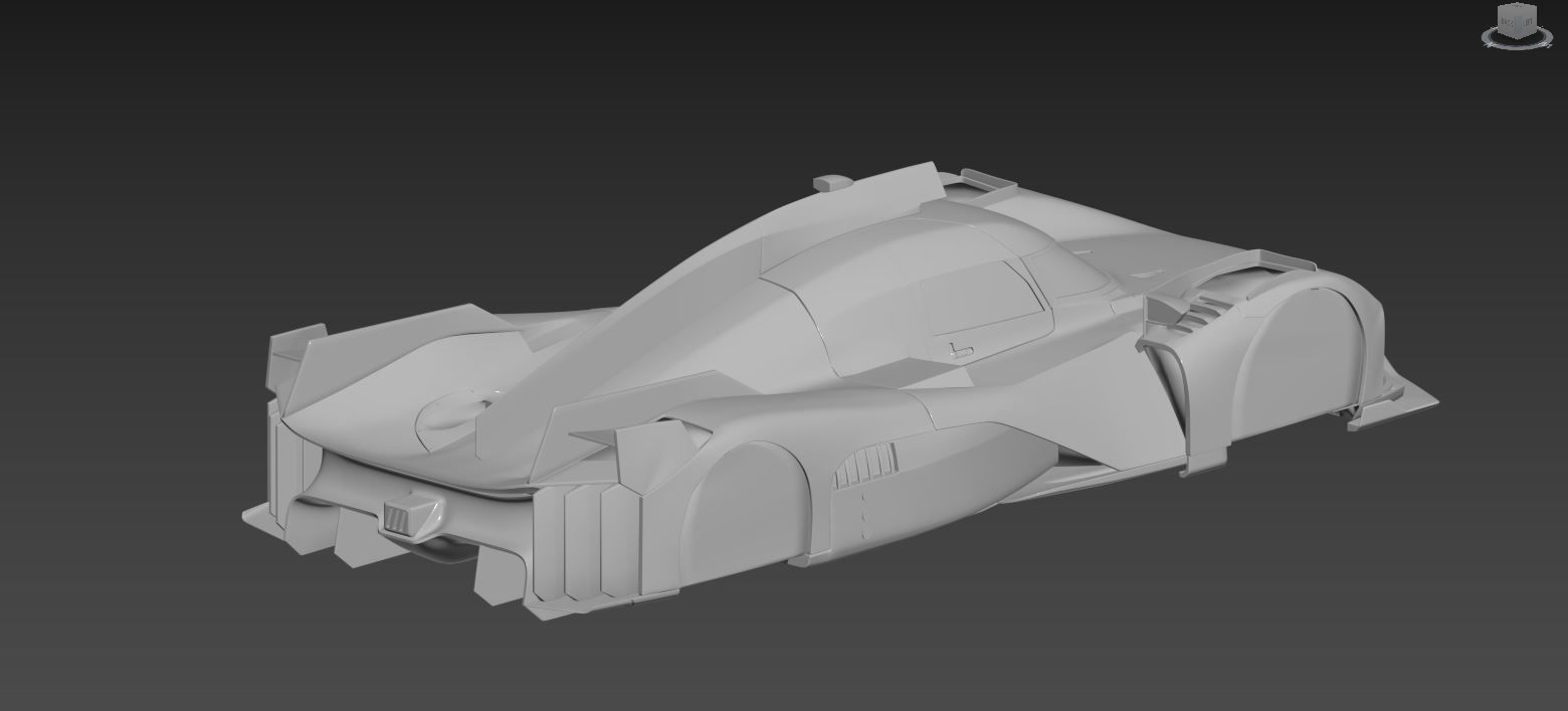Peugeot 9X8 Le Mans Hypercar Monza WEC 2022 3D print model_5
