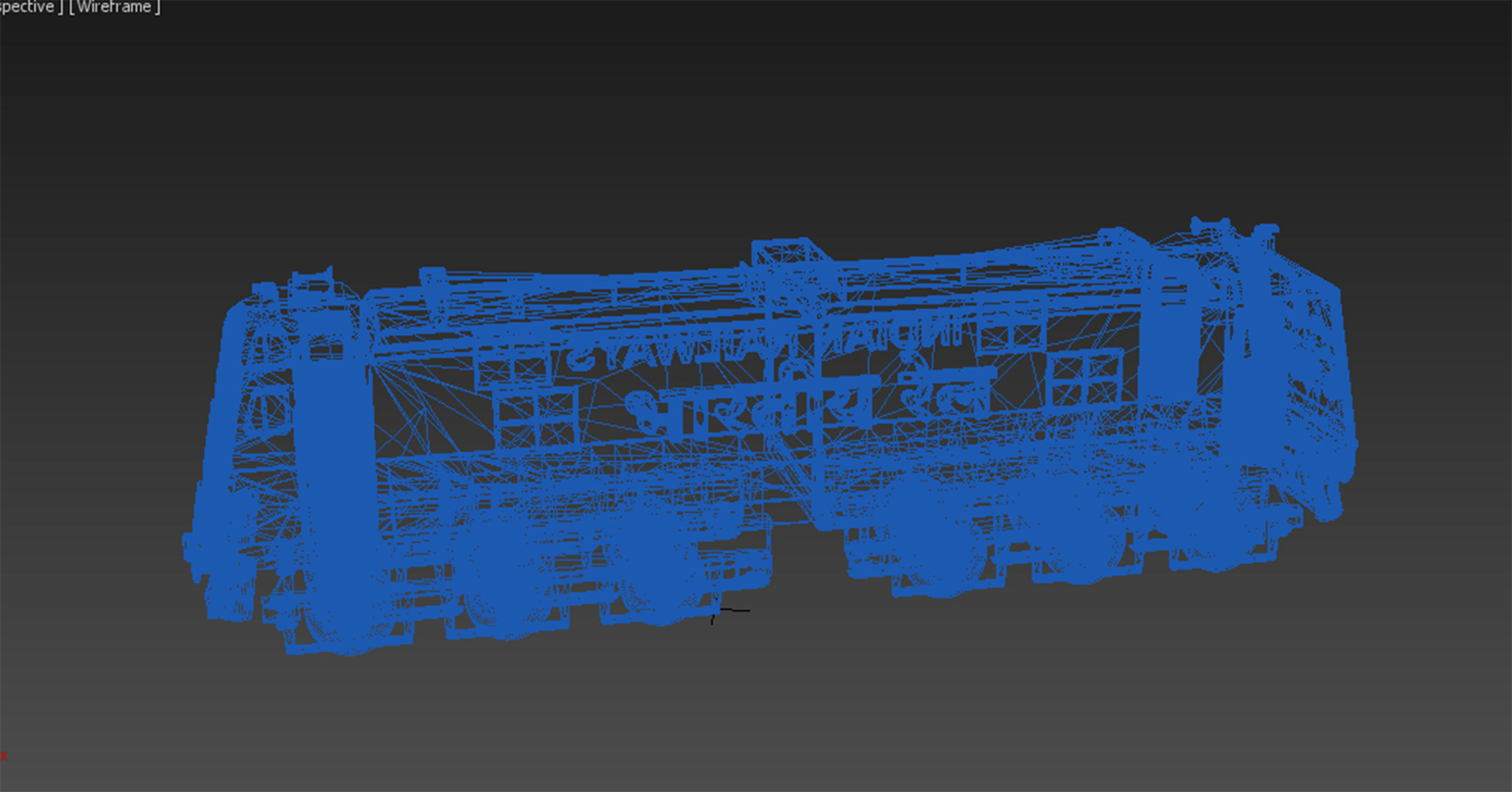 Indian locomotive class WAG Siemens Low-poly 3D model_10