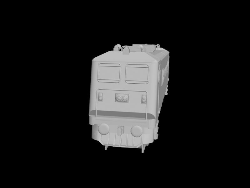 Indian locomotive class WAG Siemens Low-poly 3D model_7
