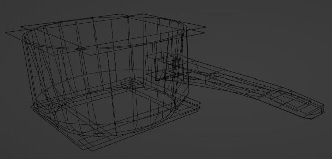 Saucepan with lid Low-poly 3D model_11