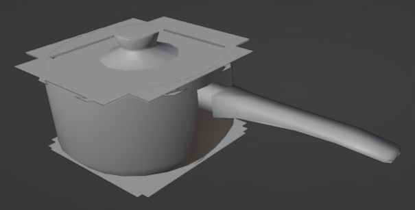 Saucepan with lid Low-poly 3D model_12