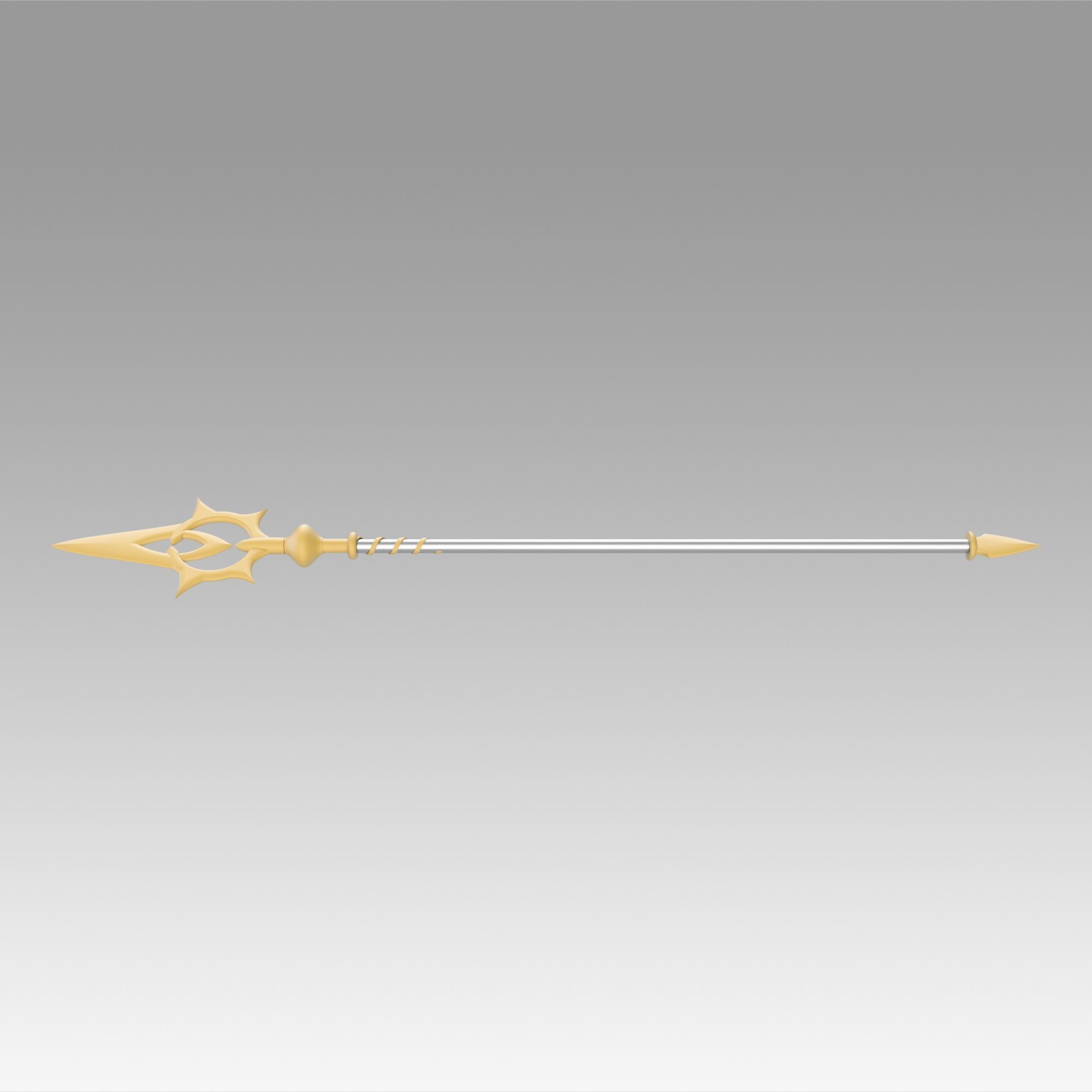 FE If Fates Birthright Aqua Staves Cosplay Weapon replica  3D print model_6