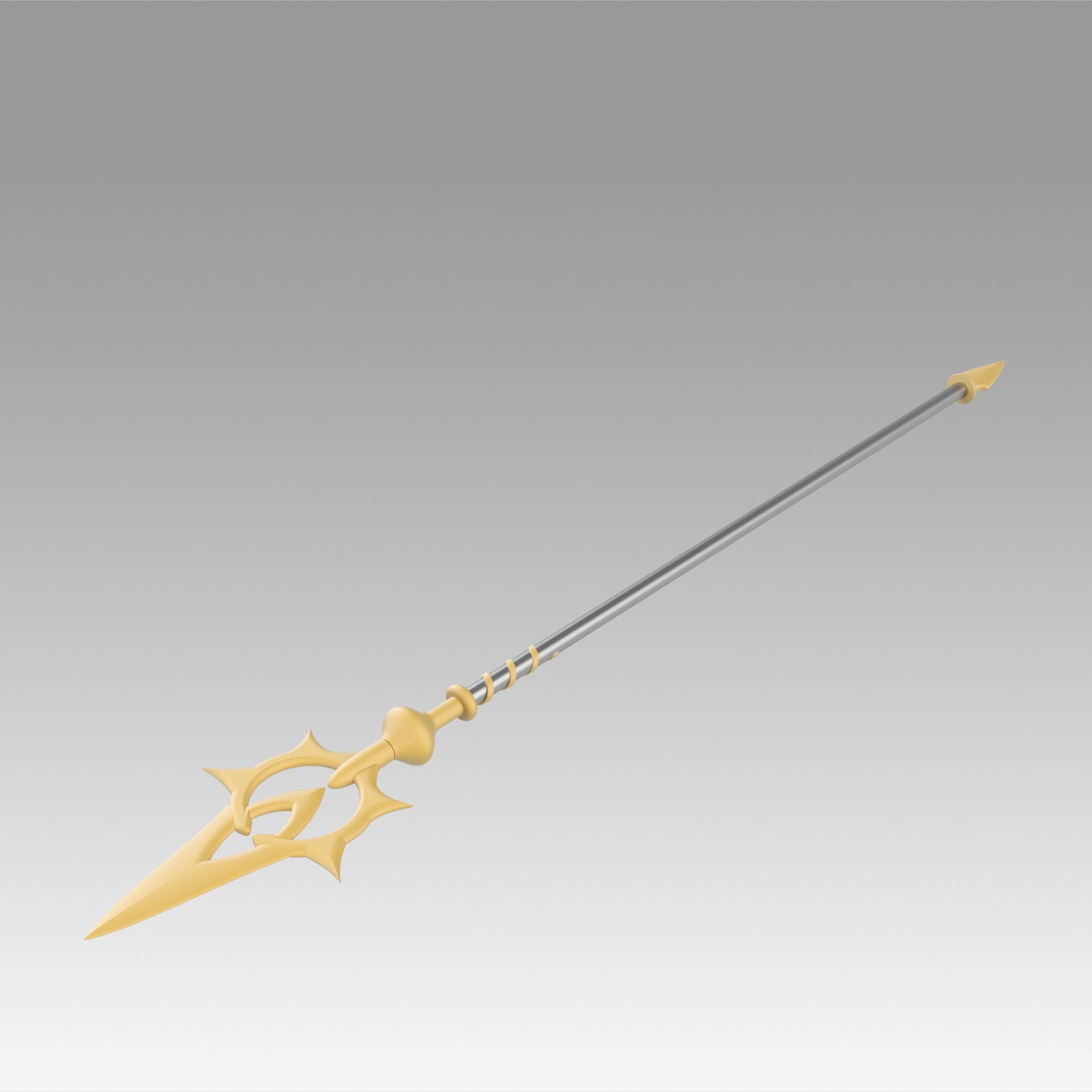 FE If Fates Birthright Aqua Staves Cosplay Weapon replica  3D print model_5