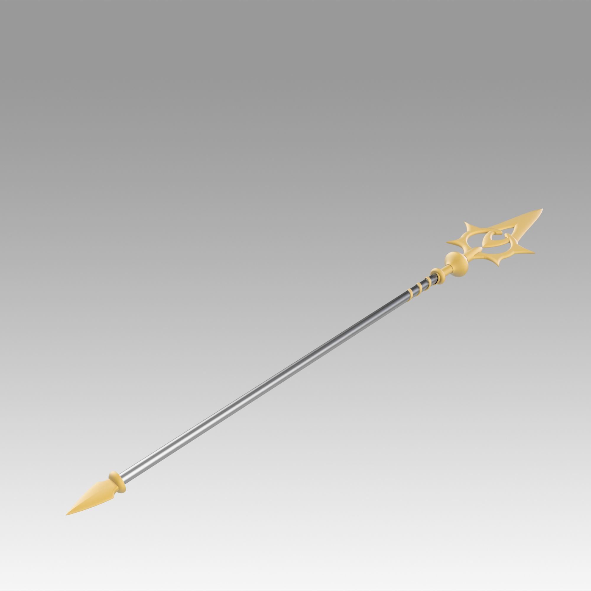 FE If Fates Birthright Aqua Staves Cosplay Weapon replica  3D print model_1
