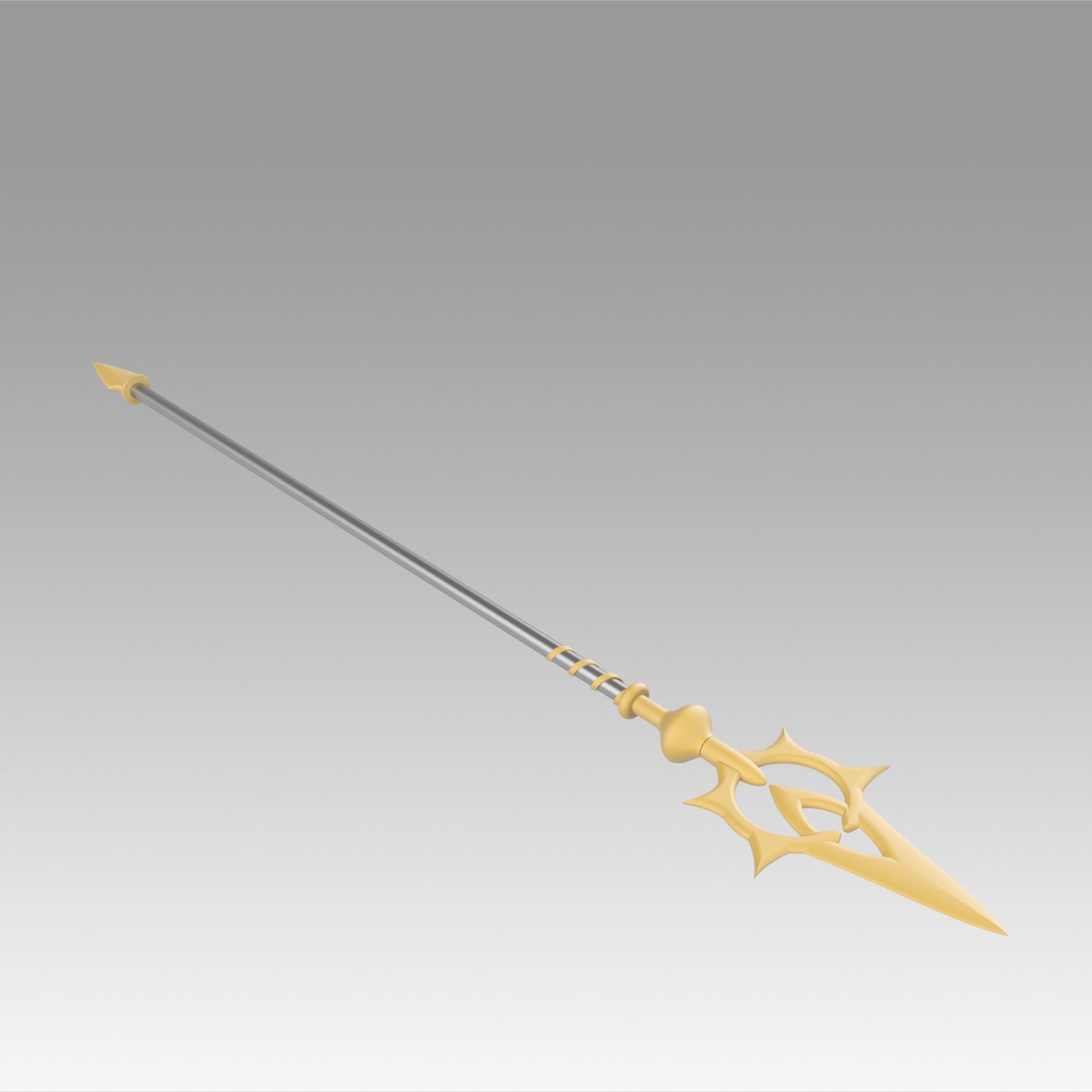 FE If Fates Birthright Aqua Staves Cosplay Weapon replica  3D print model_3