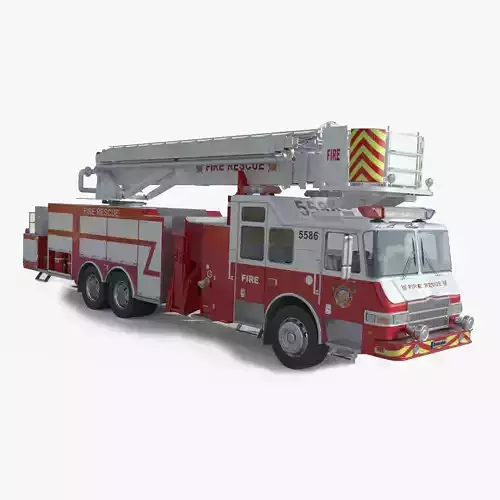 Firefighting Truck with Ladder