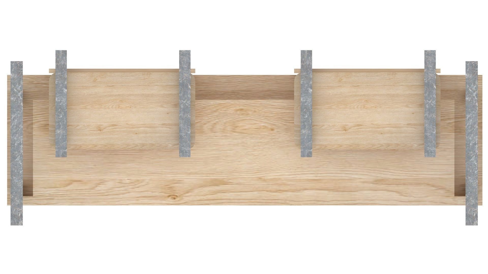 School Desk and Chairs 3D model_25