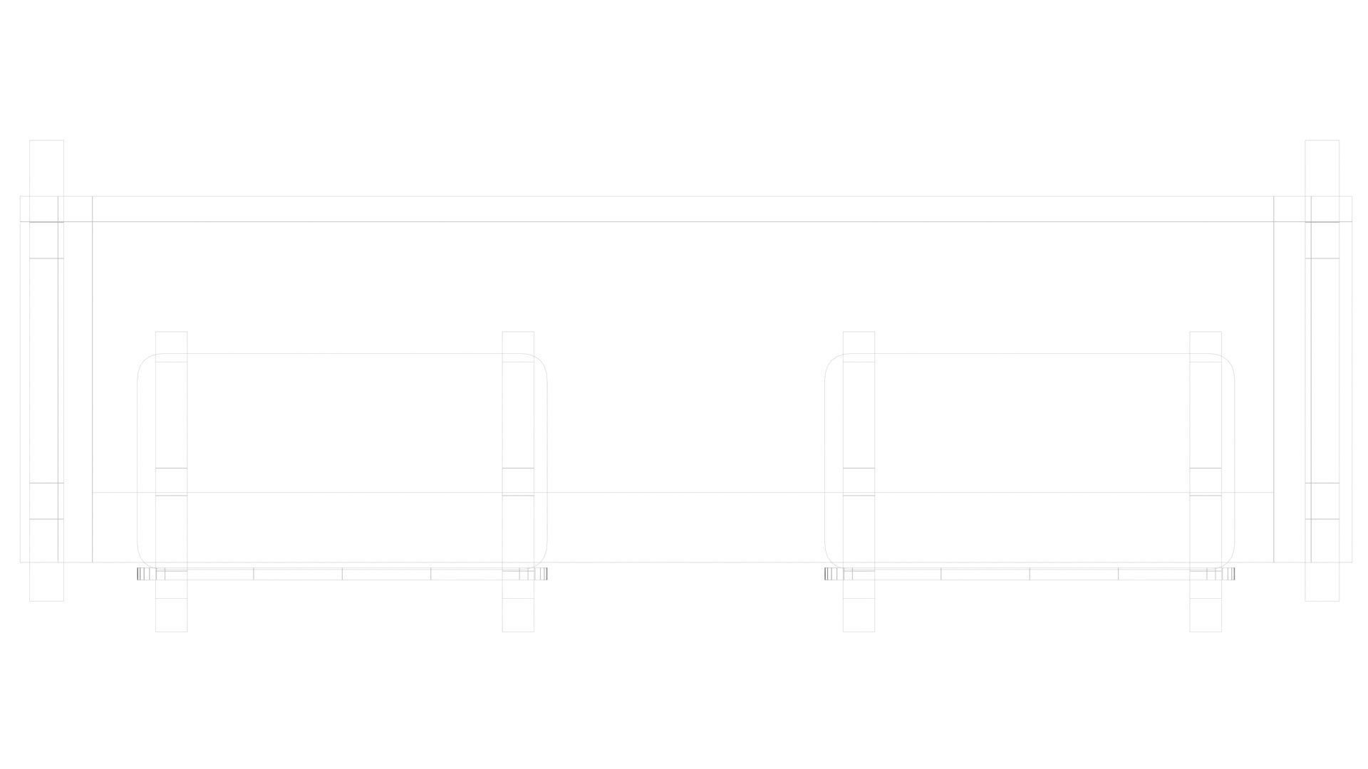 School Desk and Chairs 3D model_32