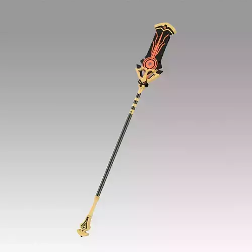 Genshin Impact Staff of the Scarlet Sands Cosplay Weapon Prop