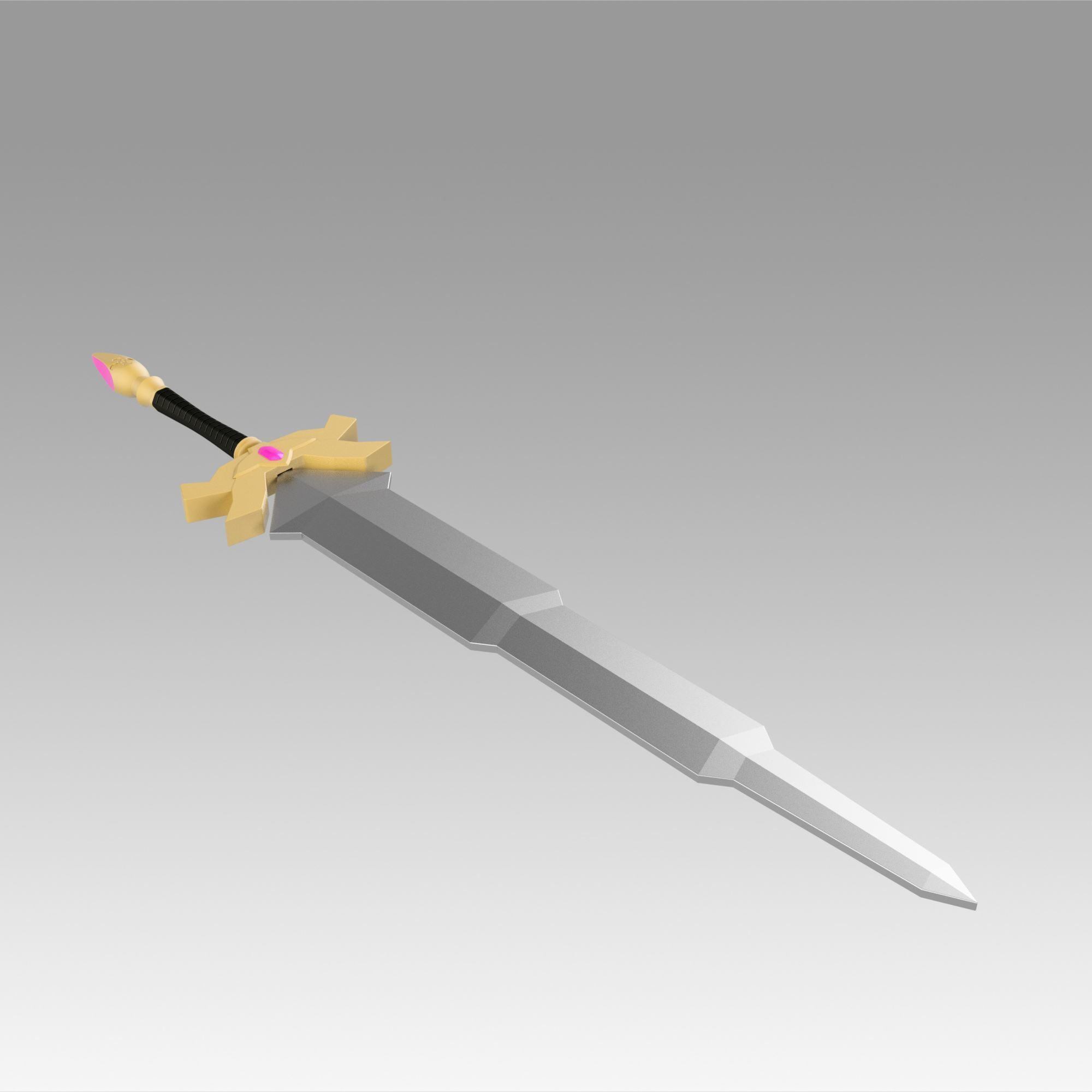 Fire Emblem Binding Blade Eckesachs sword replica 3D print model_3