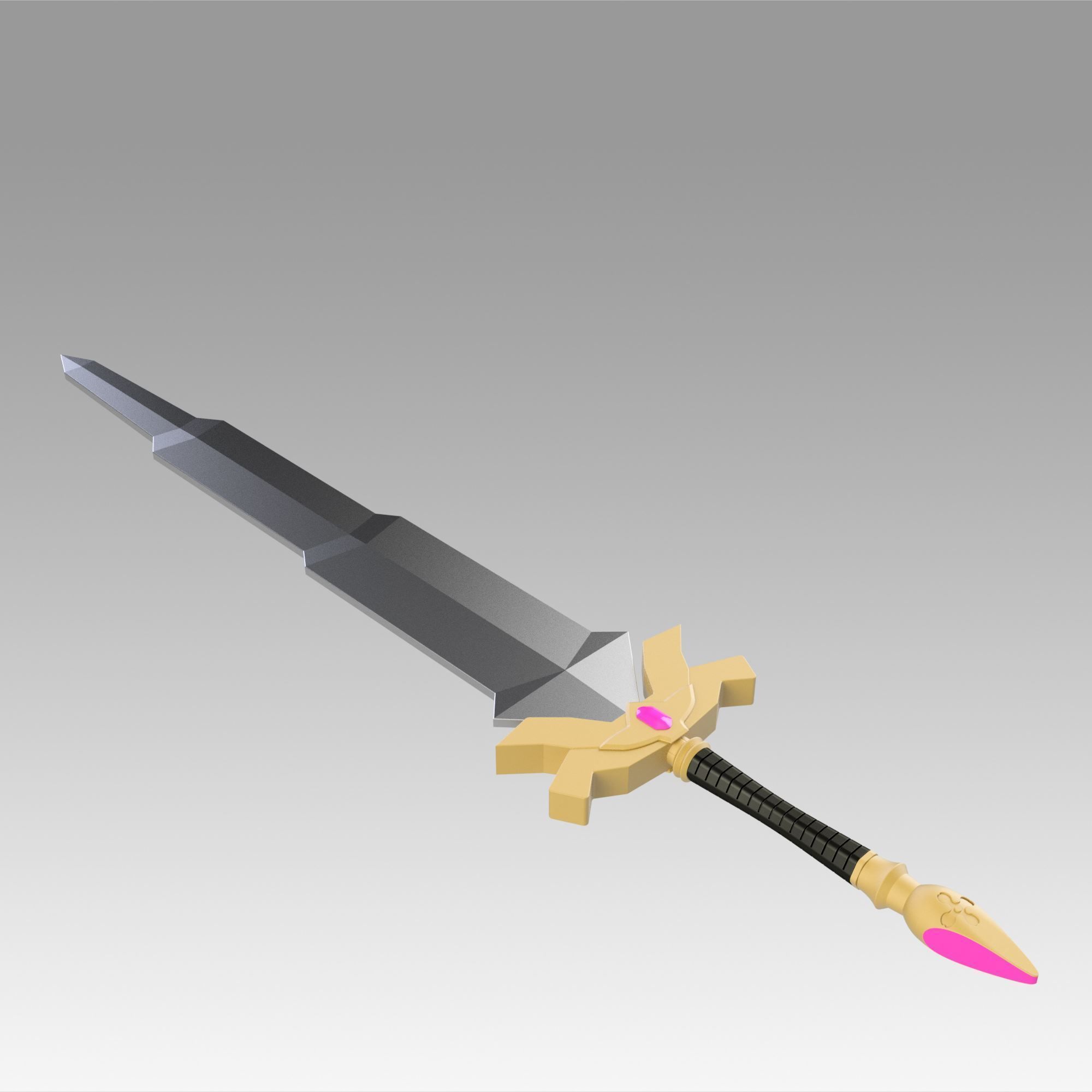Fire Emblem Binding Blade Eckesachs sword replica 3D print model_7