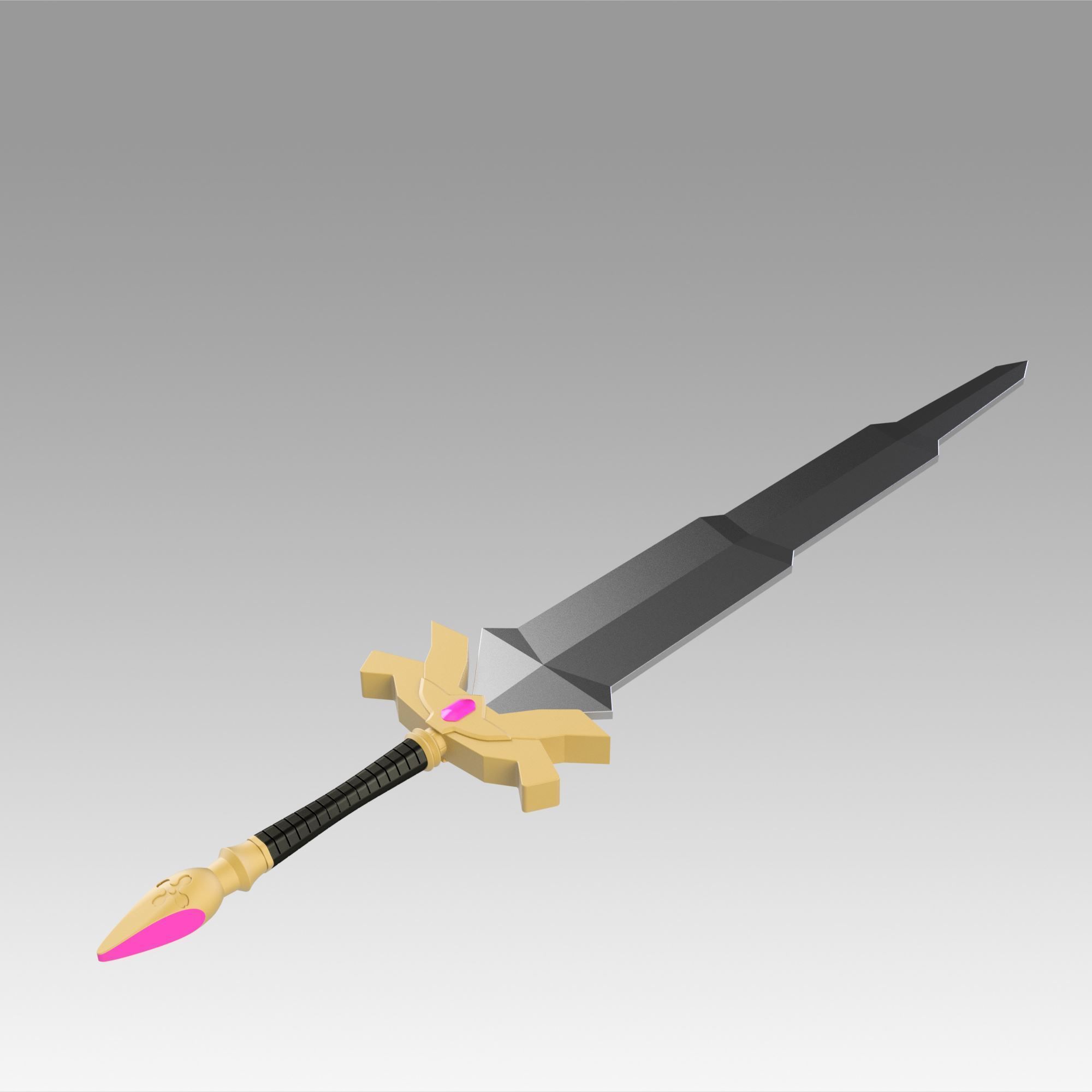 Fire Emblem Binding Blade Eckesachs sword replica 3D print model_1