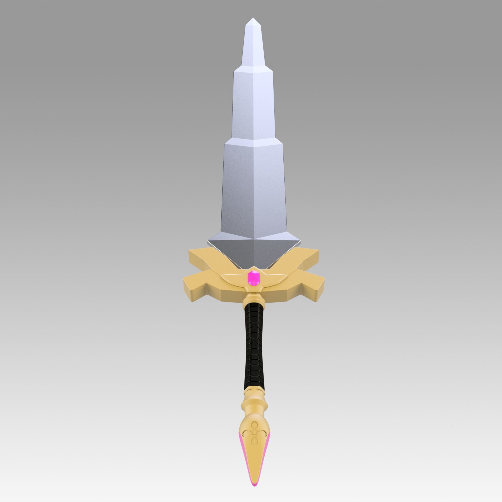 Fire Emblem Binding Blade Eckesachs sword replica 3D print model_8