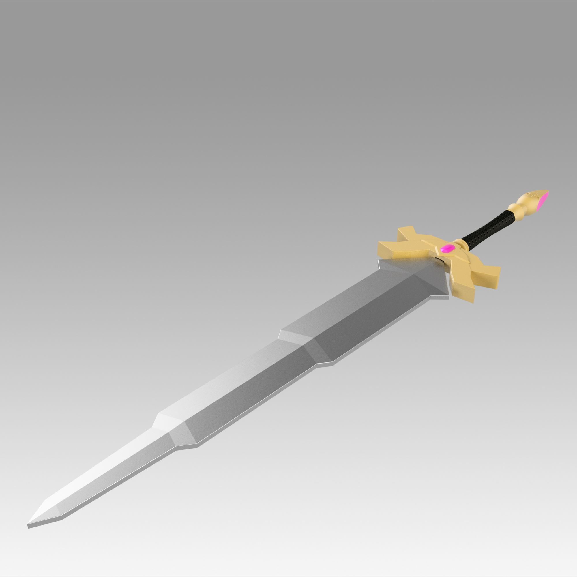 Fire Emblem Binding Blade Eckesachs sword replica 3D print model_5