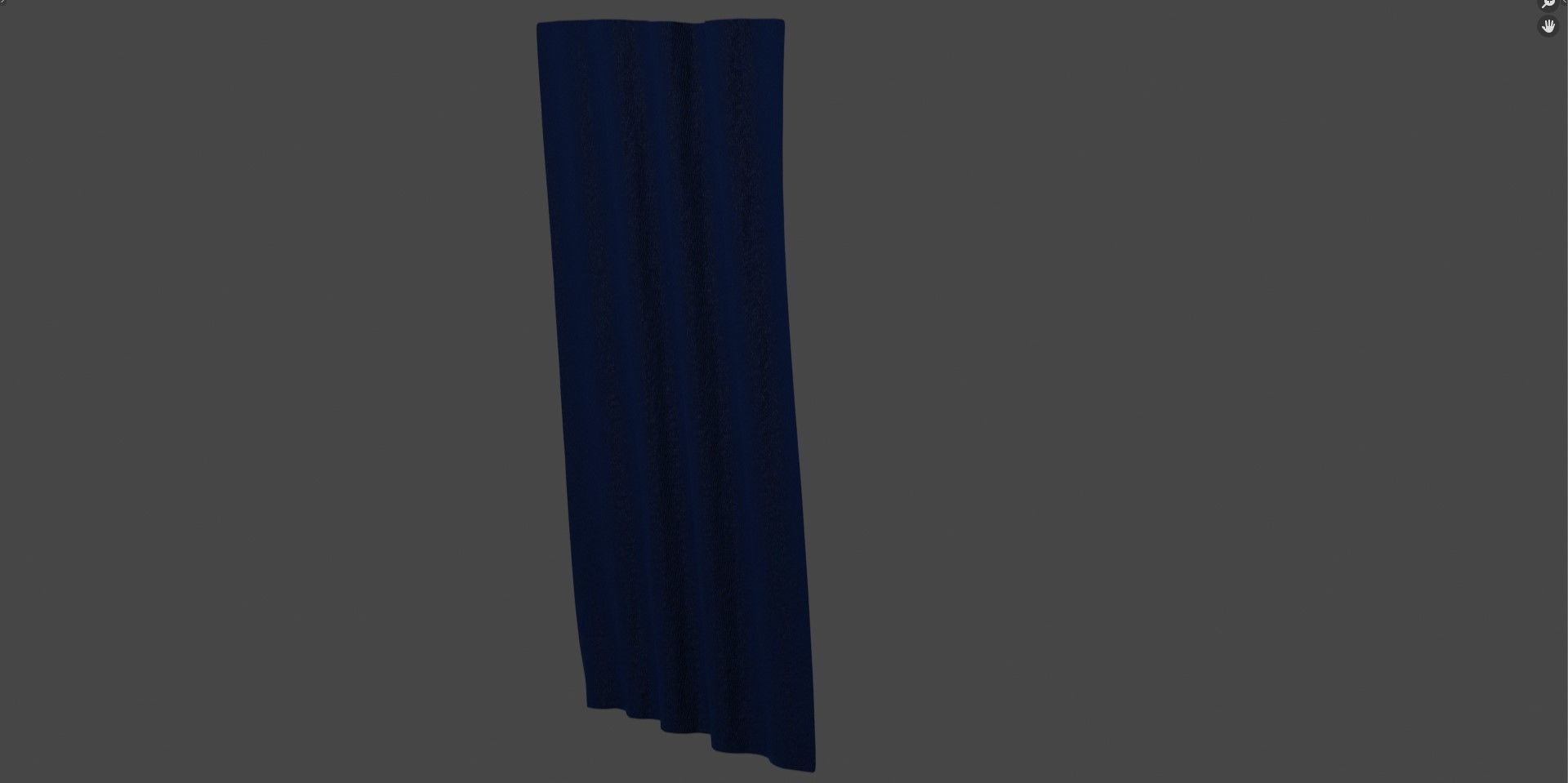 Curtain Free 3D model_1