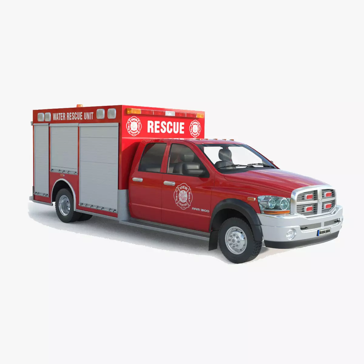 Dodge Ram 1500 Fire 3D model