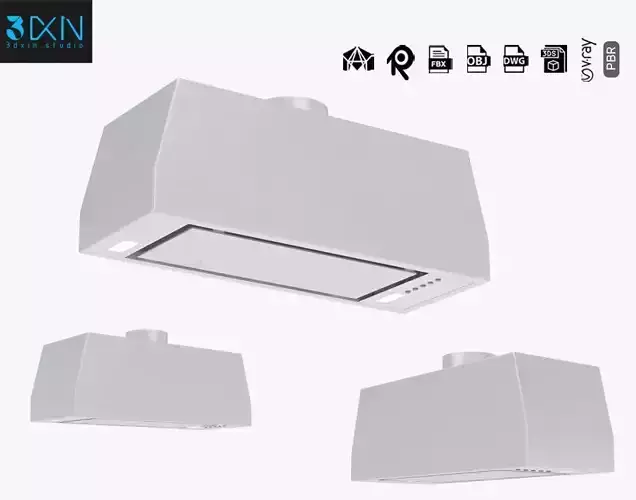 Sirius Undermount Rangehood sm924 850 3D model
