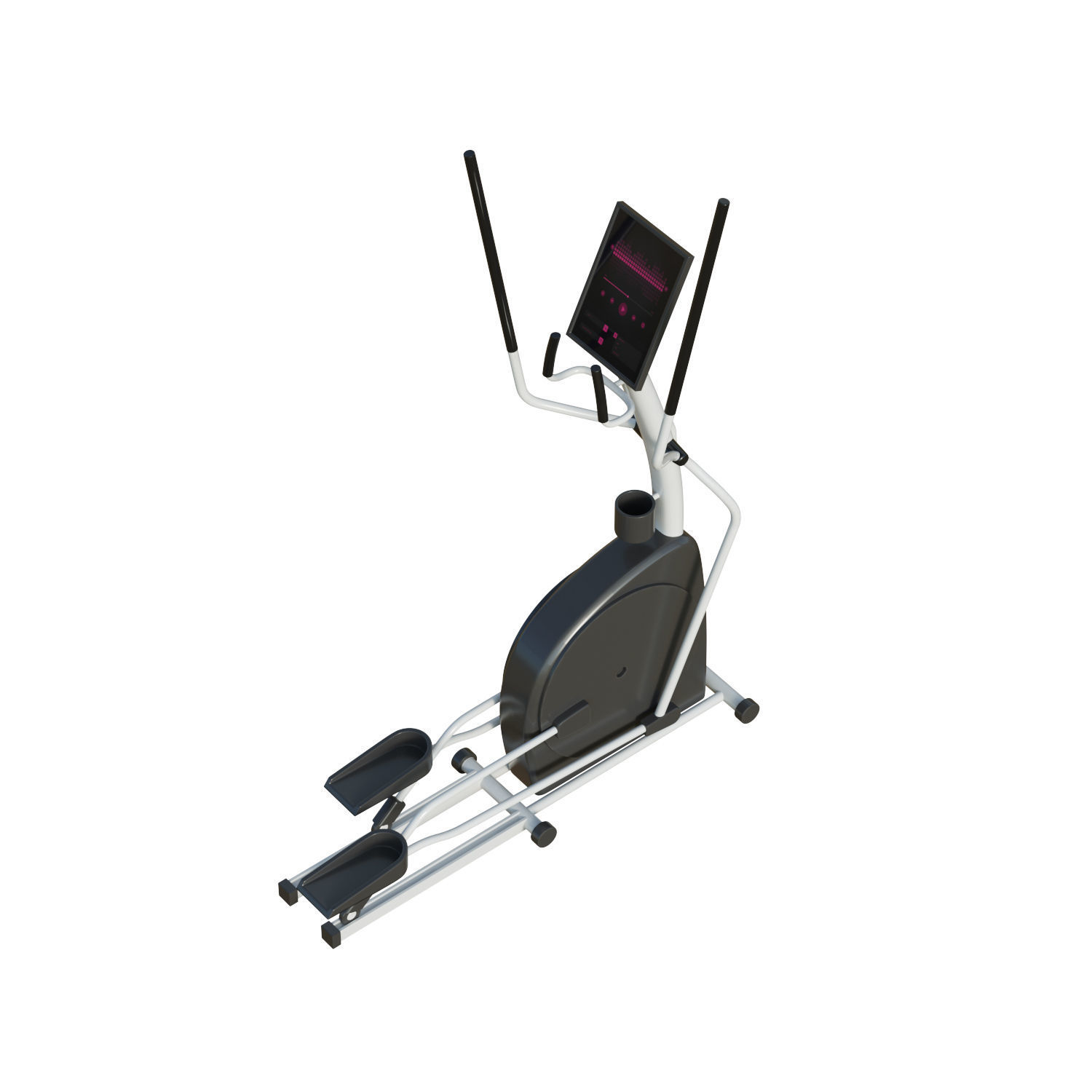 Elliptical Trainer Low-poly 3D model_11