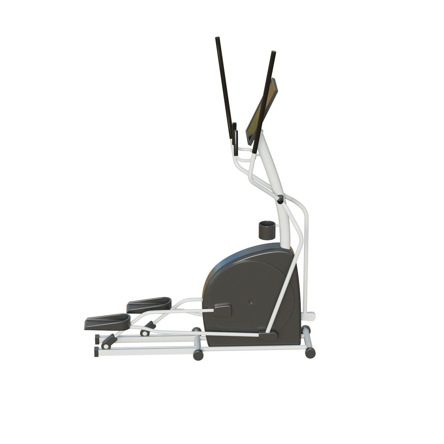 Elliptical Trainer Low-poly 3D model_4