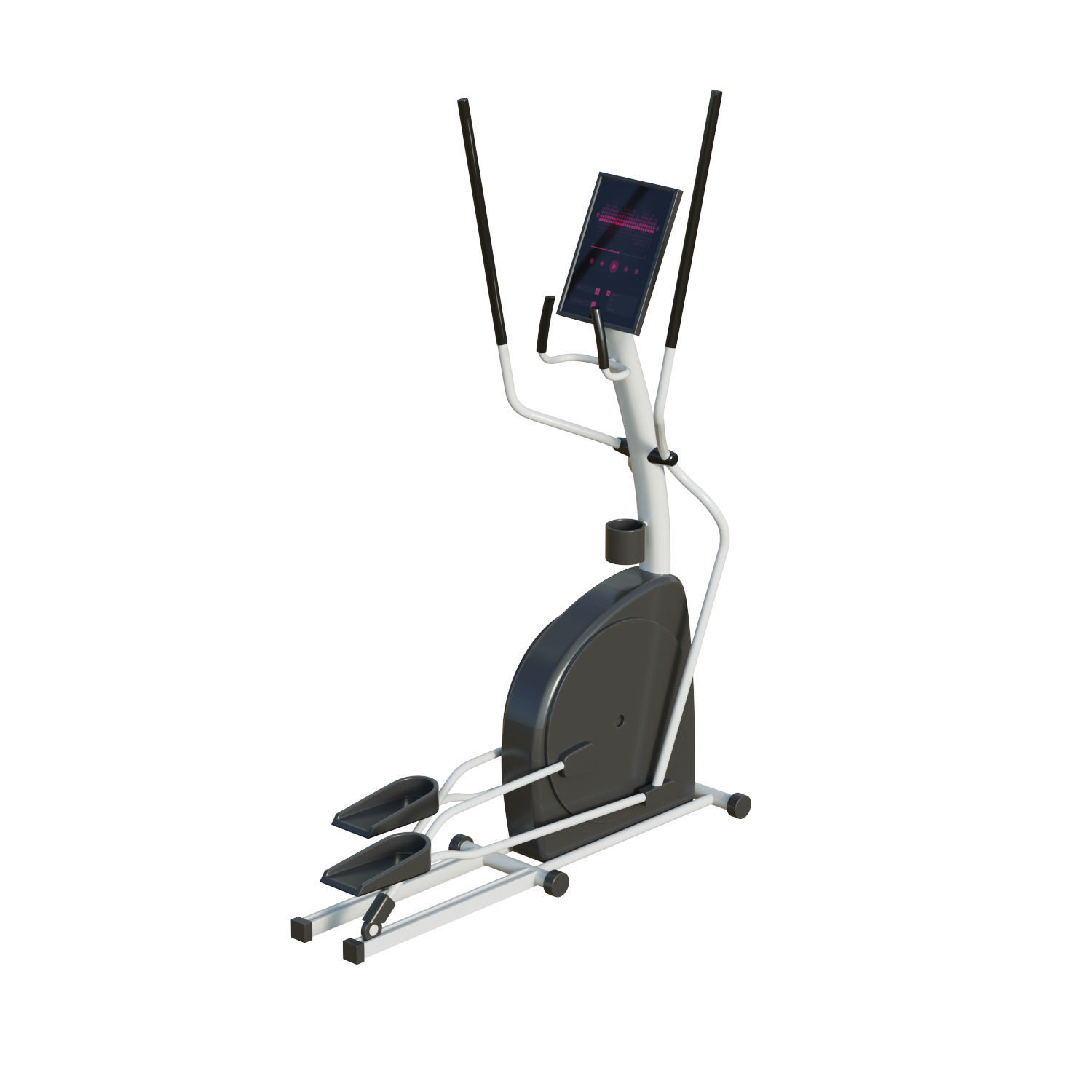 Elliptical Trainer Low-poly 3D model_2
