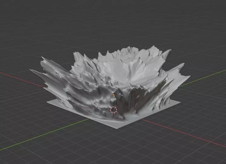 Wave Splash Stand 3D print model_0
