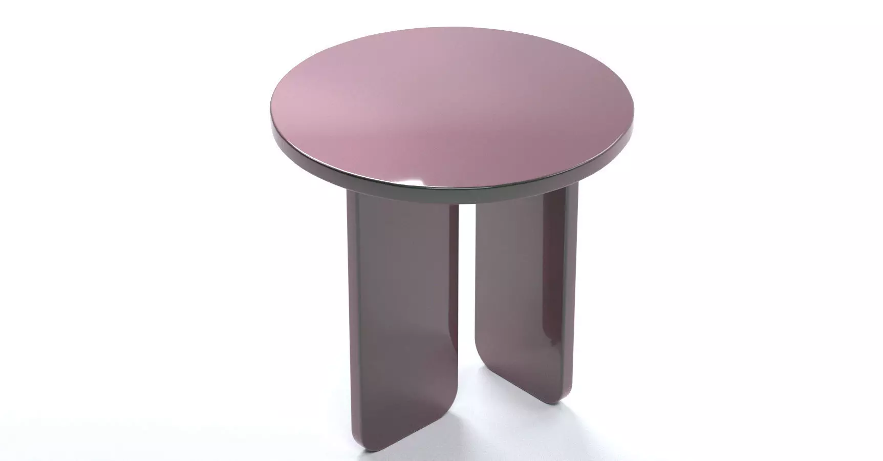 Abstract Purple-Green Side Table Free 3D model