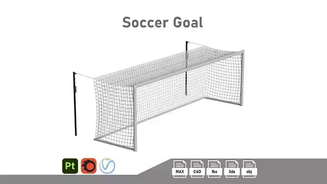 Soccer Goal 3D model
