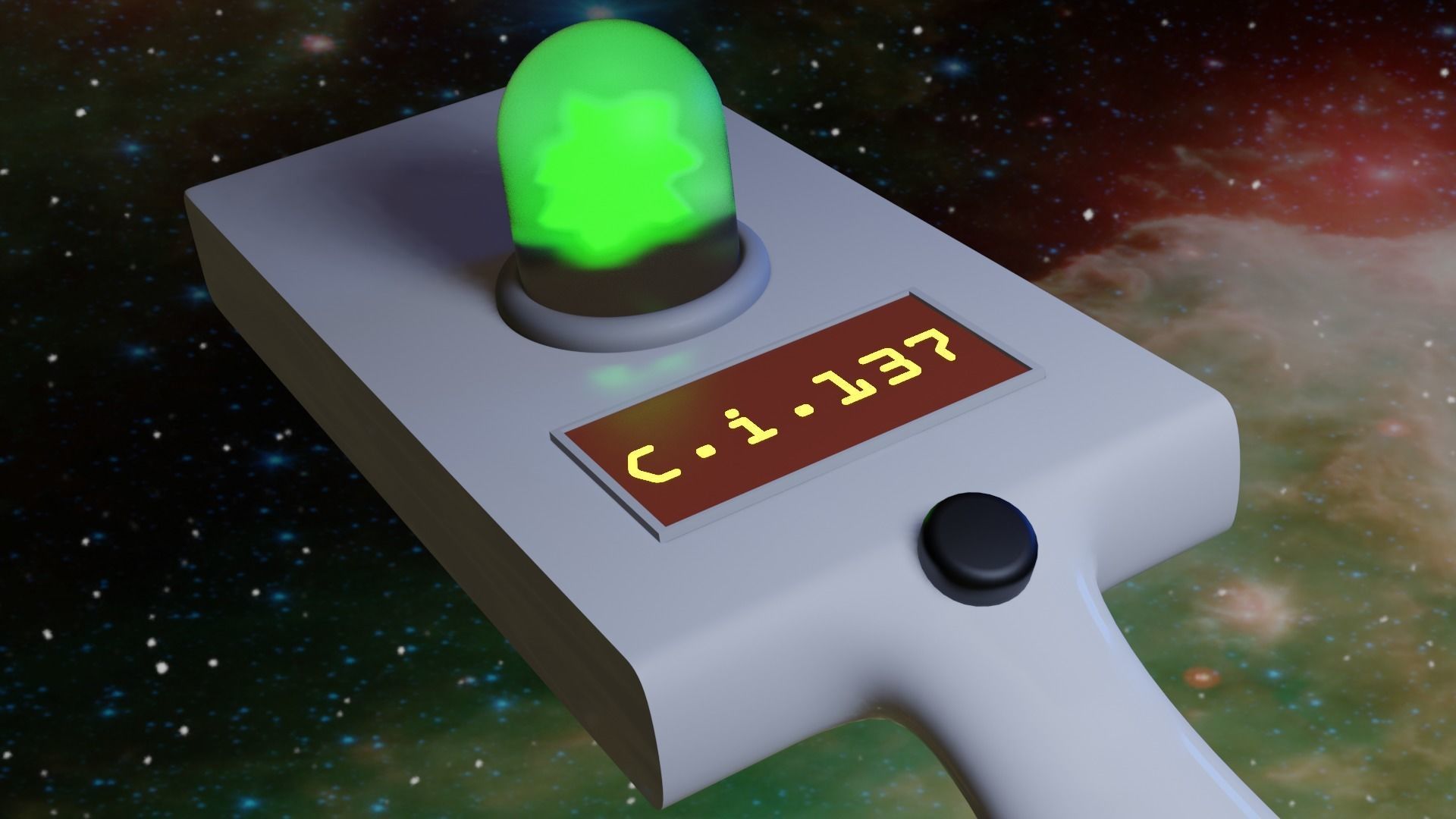 Rick Sanchez Portal Gun 3D model_1