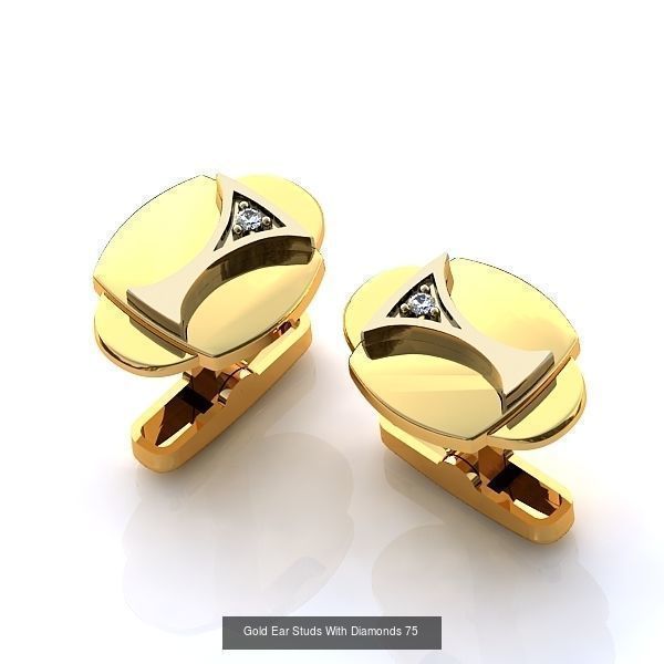 3DM-RENDER 42 GENTS CUFFLINK-TIE PIN-KEY RING-COIN FILES 3D Model Collection_41