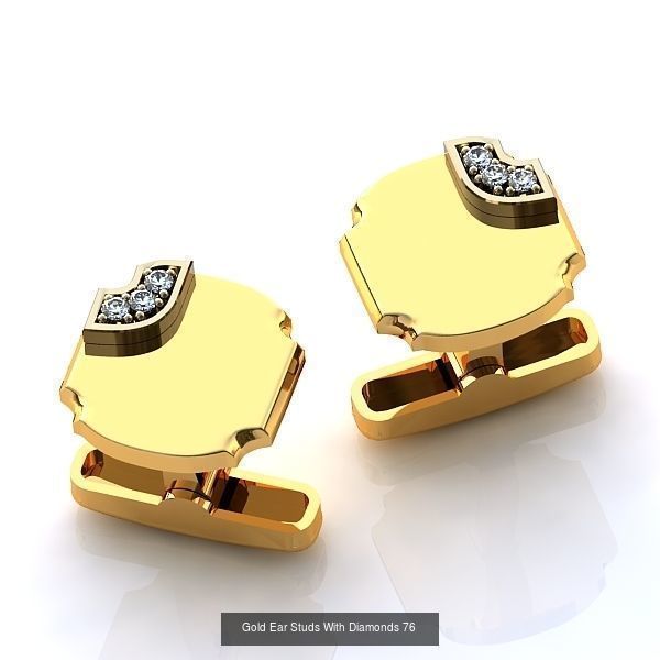 3DM-RENDER 42 GENTS CUFFLINK-TIE PIN-KEY RING-COIN FILES 3D Model Collection_43