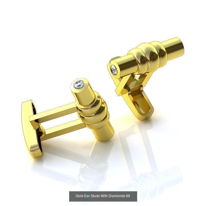 3DM-RENDER 42 GENTS CUFFLINK-TIE PIN-KEY RING-COIN FILES 3D Model Collection_15