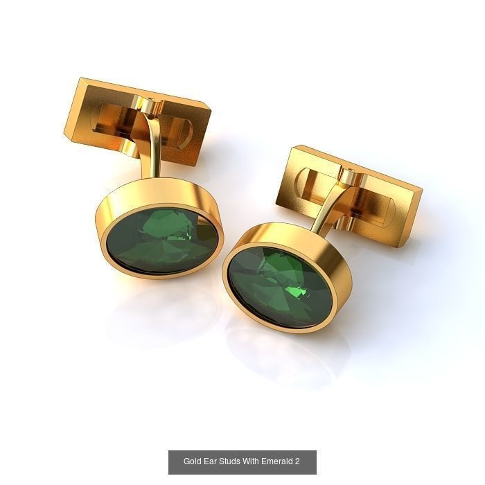 3DM-RENDER 42 GENTS CUFFLINK-TIE PIN-KEY RING-COIN FILES 3D Model Collection_16