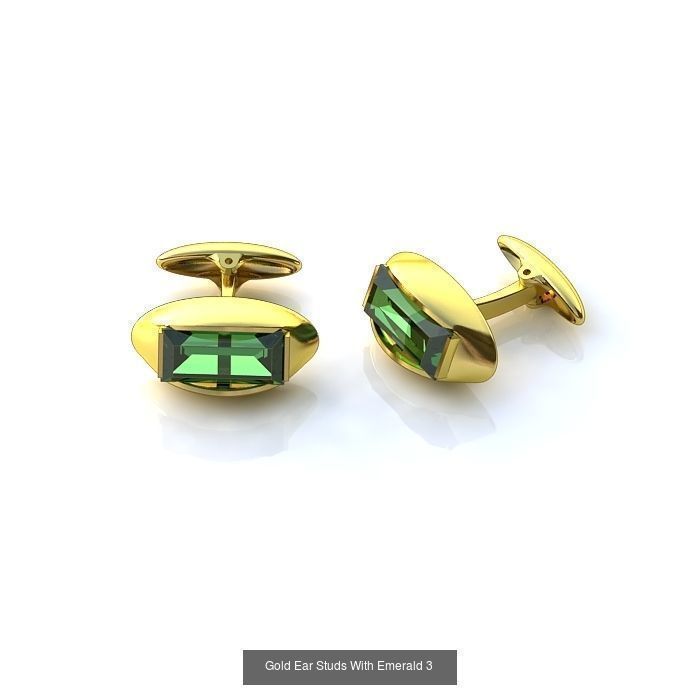 3DM-RENDER 42 GENTS CUFFLINK-TIE PIN-KEY RING-COIN FILES 3D Model Collection_20