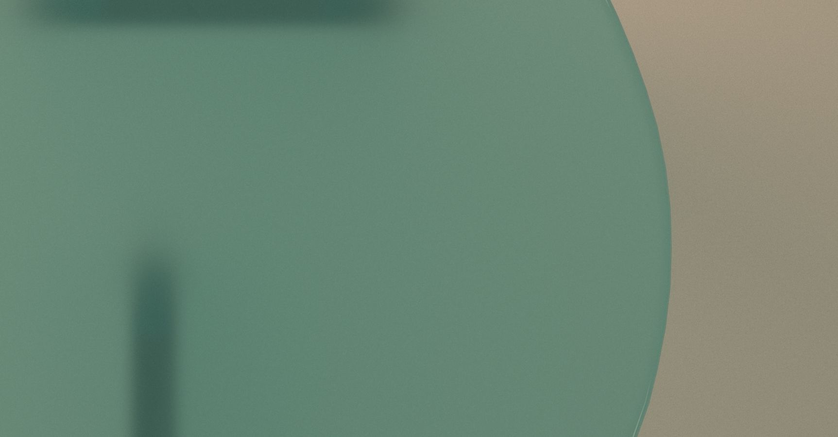 Abstract Clear Turquoise Side Table Free 3D model_8