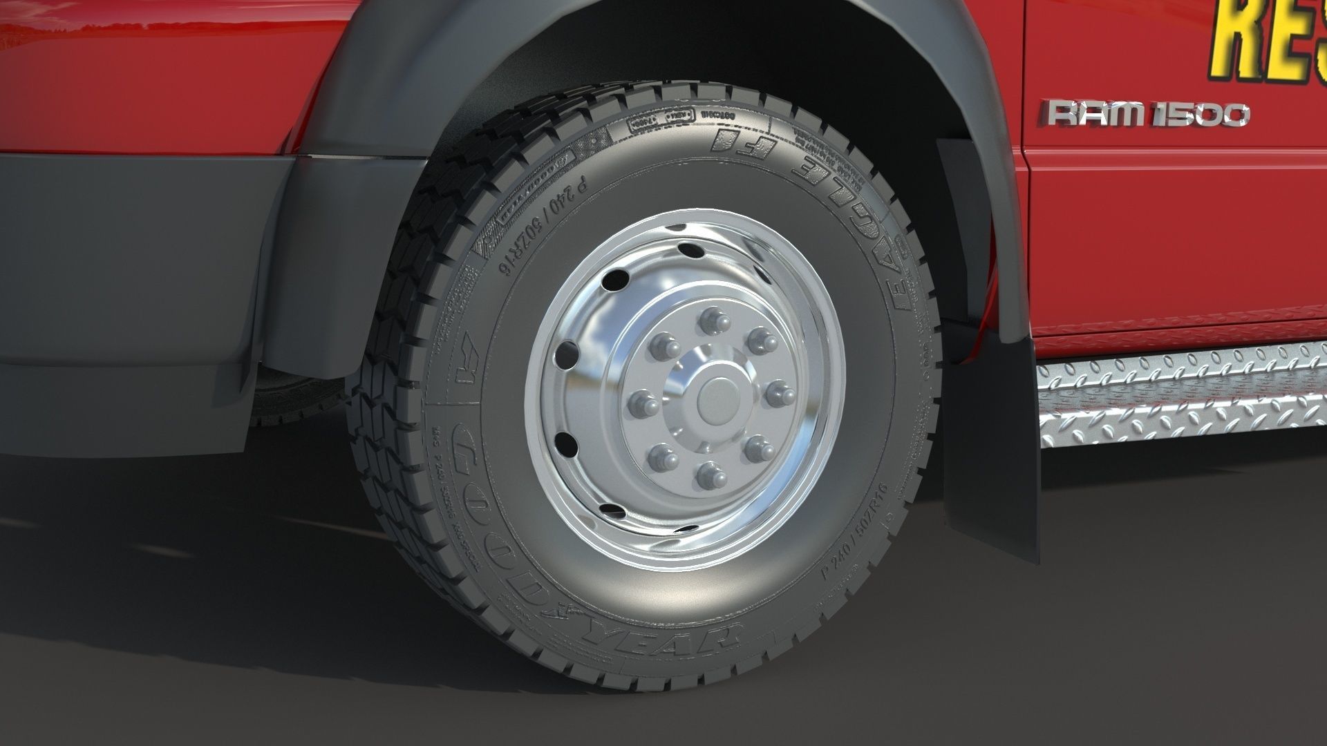 Dodge Ran 5500 Fire Rescue 3D model_7