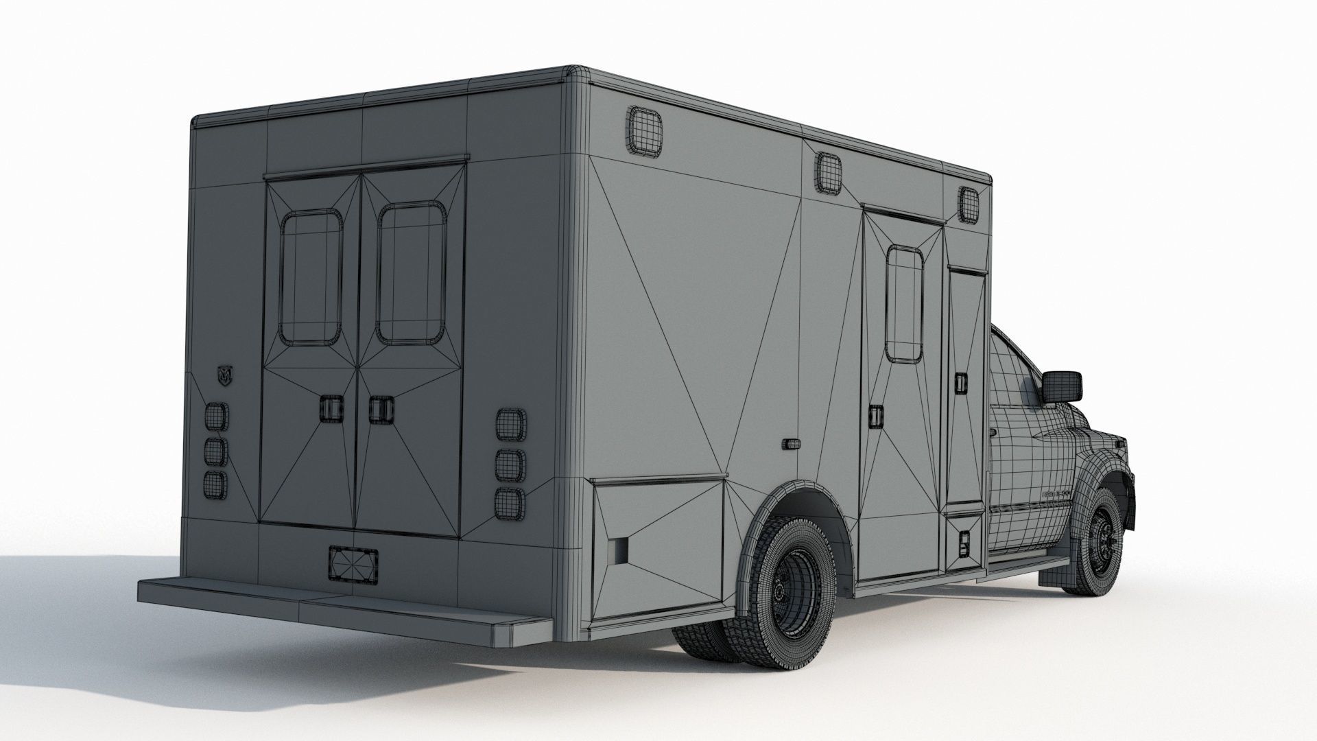 Dodge Ran 5500 Fire Rescue 3D model_12