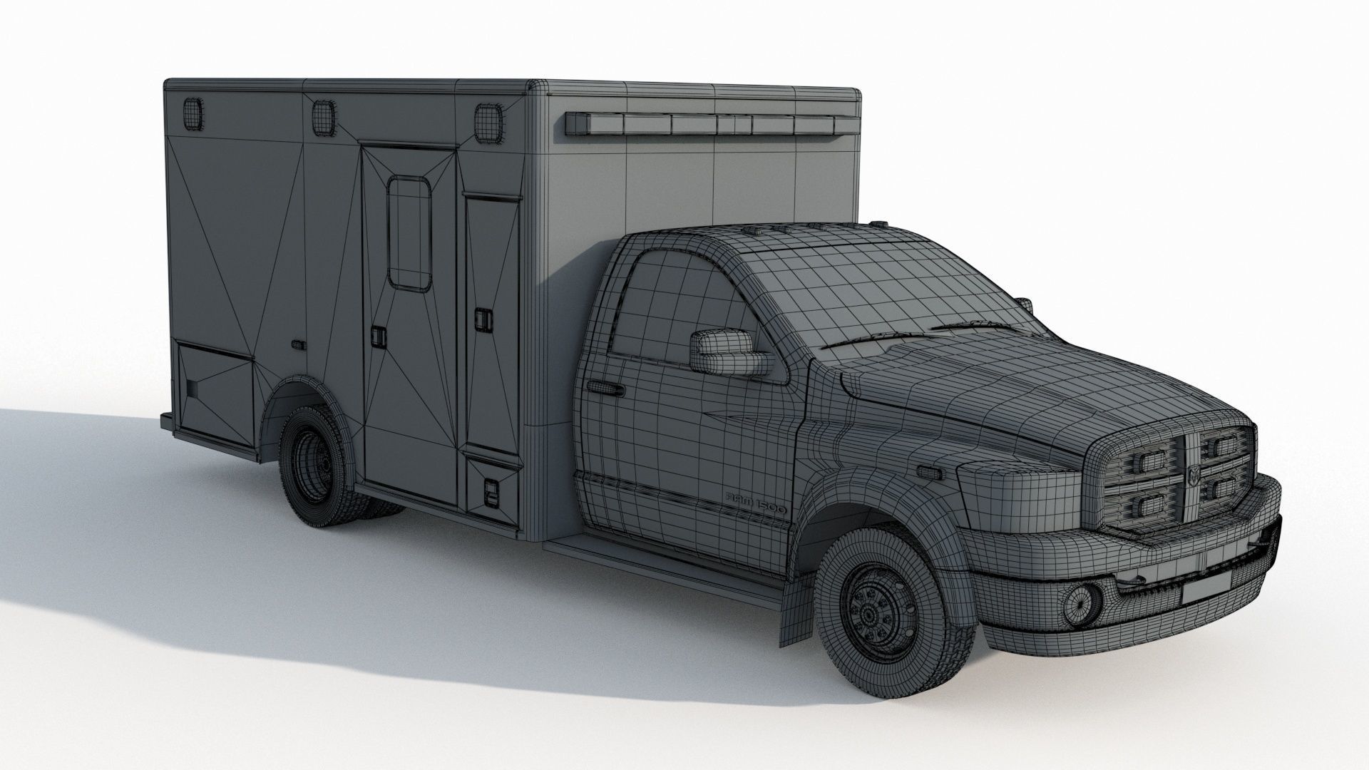 Dodge Ran 5500 Fire Rescue 3D model_9