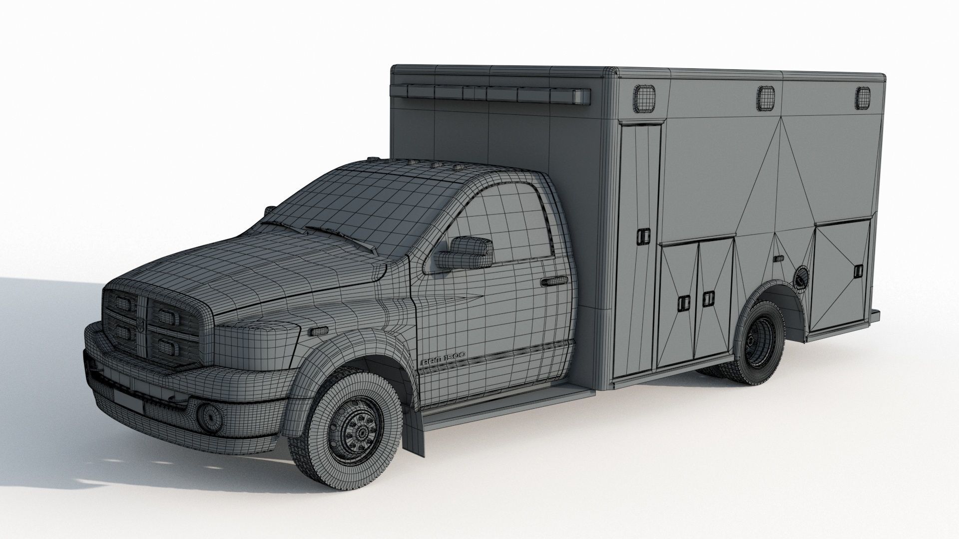 Dodge Ran 5500 Fire Rescue 3D model_10