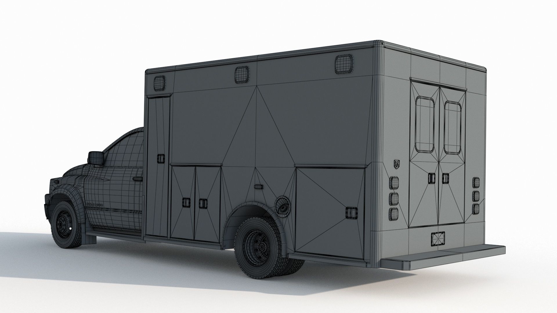 Dodge Ran 5500 Fire Rescue 3D model_11