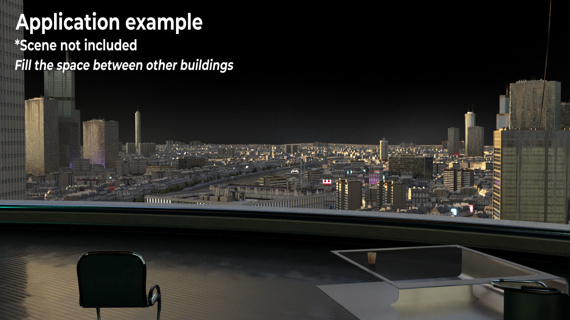 Low poly Buildings Low-poly 3D model_8