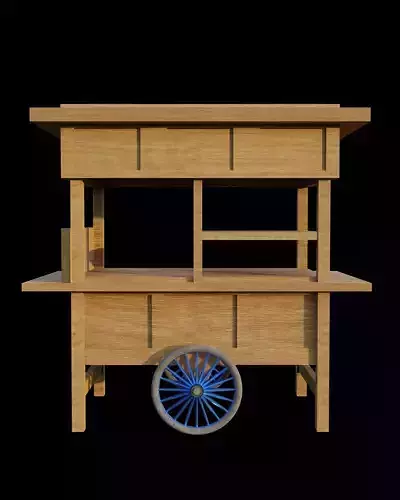 cart 3d model 