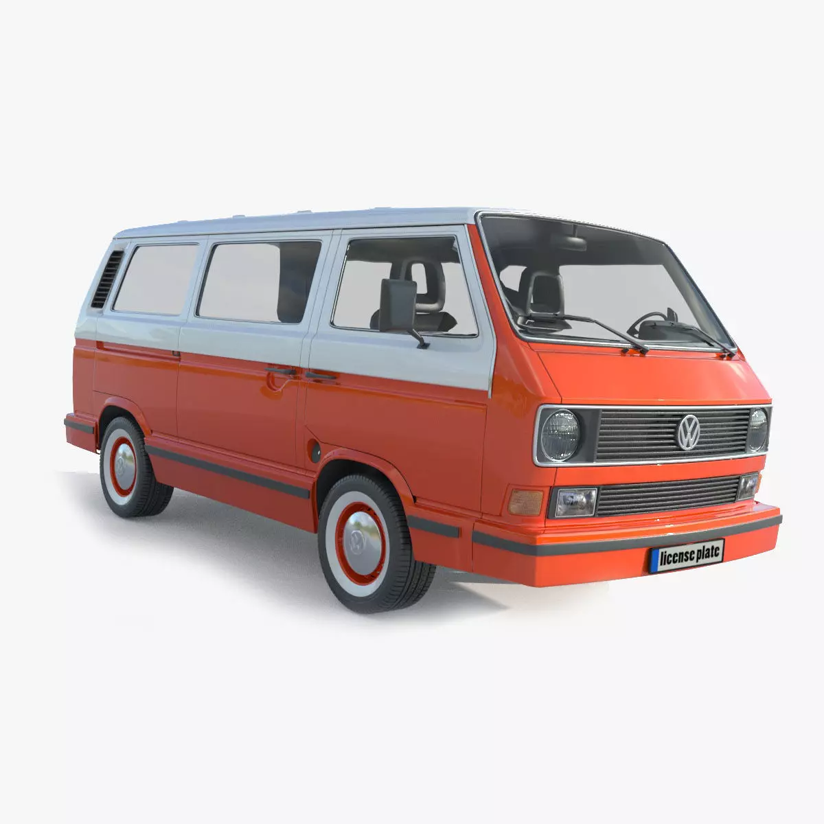 Volkswagen Transporter Passenger Van T3 3D model